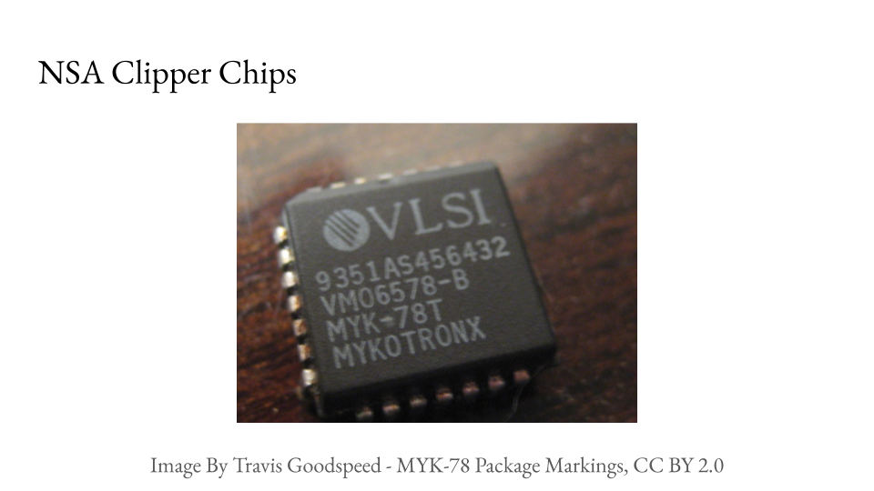 Image of an NSA Clipper Chip